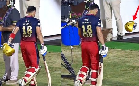 அரைசதம் அடித்தும் கோபம் அடைந்த கோலி! ஹெல்மெட்டை தூக்கி எறிந்ததற்கான காரணம் என்ன?